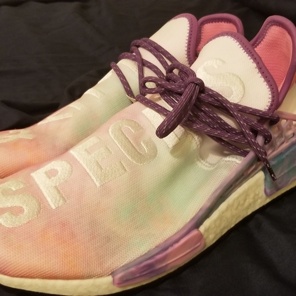 Original Adidas human races pink sz 13 shoes - Picture 2 of 4